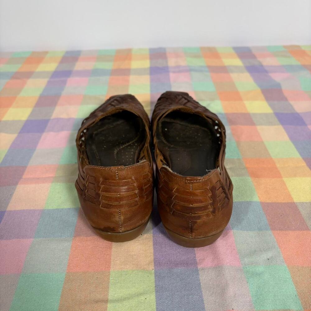 Naturalizer Braided Leather Slip-Ons - Brown, Size 8 - Picture 7 of 8